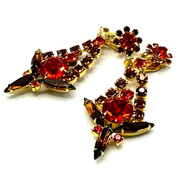 DeLizza & Elster Juliana Autumn Fire Parure – Bracelet, Earrings & Brooch – FIRM - Picture 6 of 11